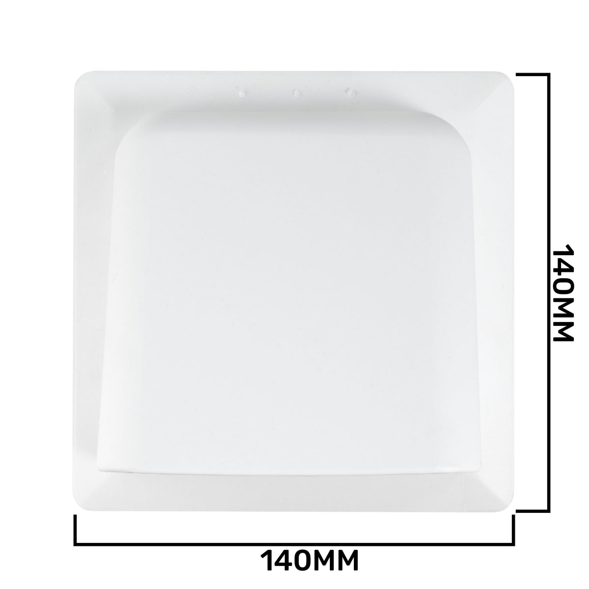 External Air Vent 100mm Hooded Duct Cover Gravity Flap Cowl Grille