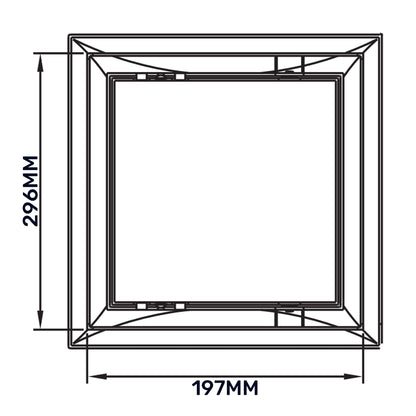 White Access Panel Service Door, 200mm x 300mm