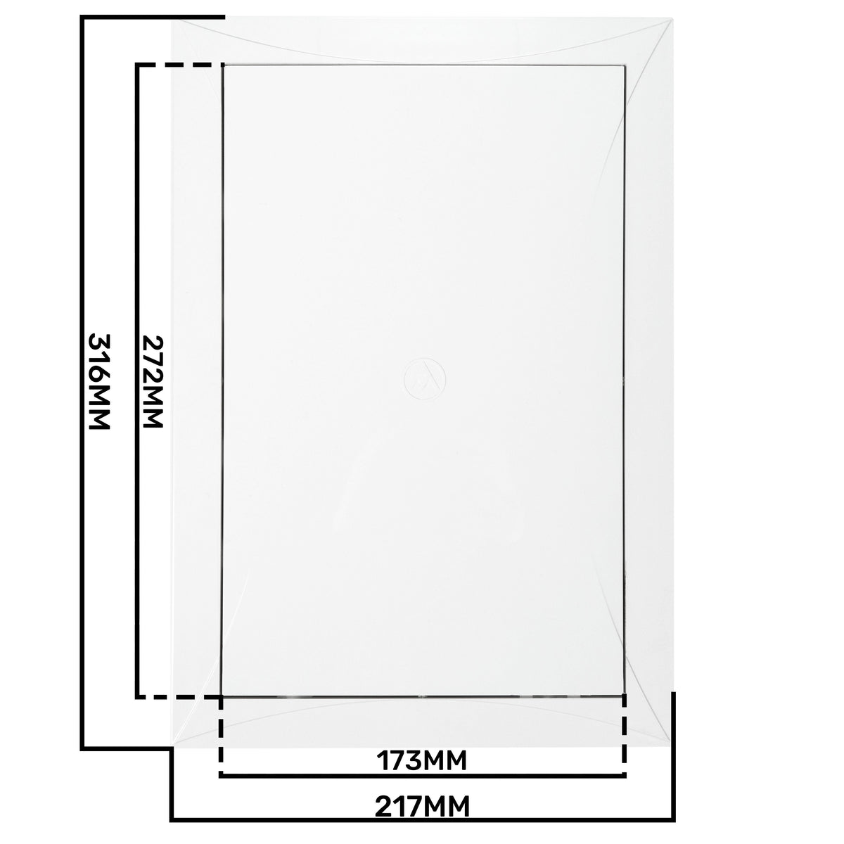 White Access Panel Service Door, 200mm x 300mm