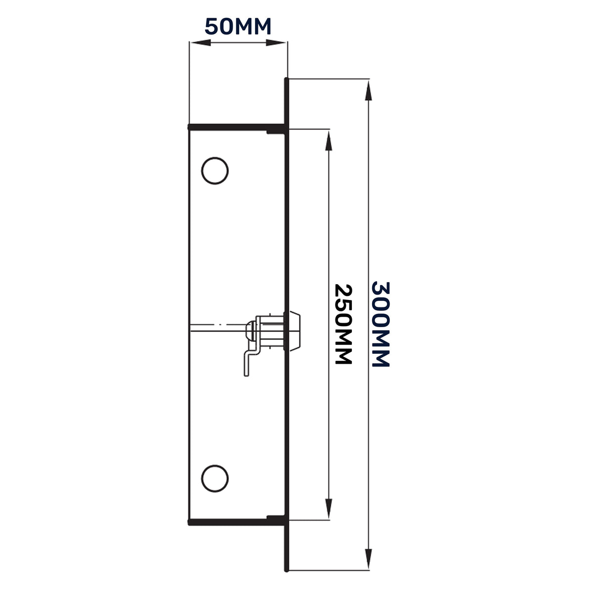 Lockable White Access Panel Service Door, 200mm x 250mm