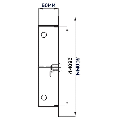 Lockable White Access Panel Service Door, 200mm x 250mm