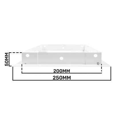 Lockable White Access Panel Service Door, 200mm x 200mm