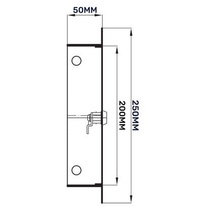 Lockable White Access Panel Service Door, 200mm x 200mm