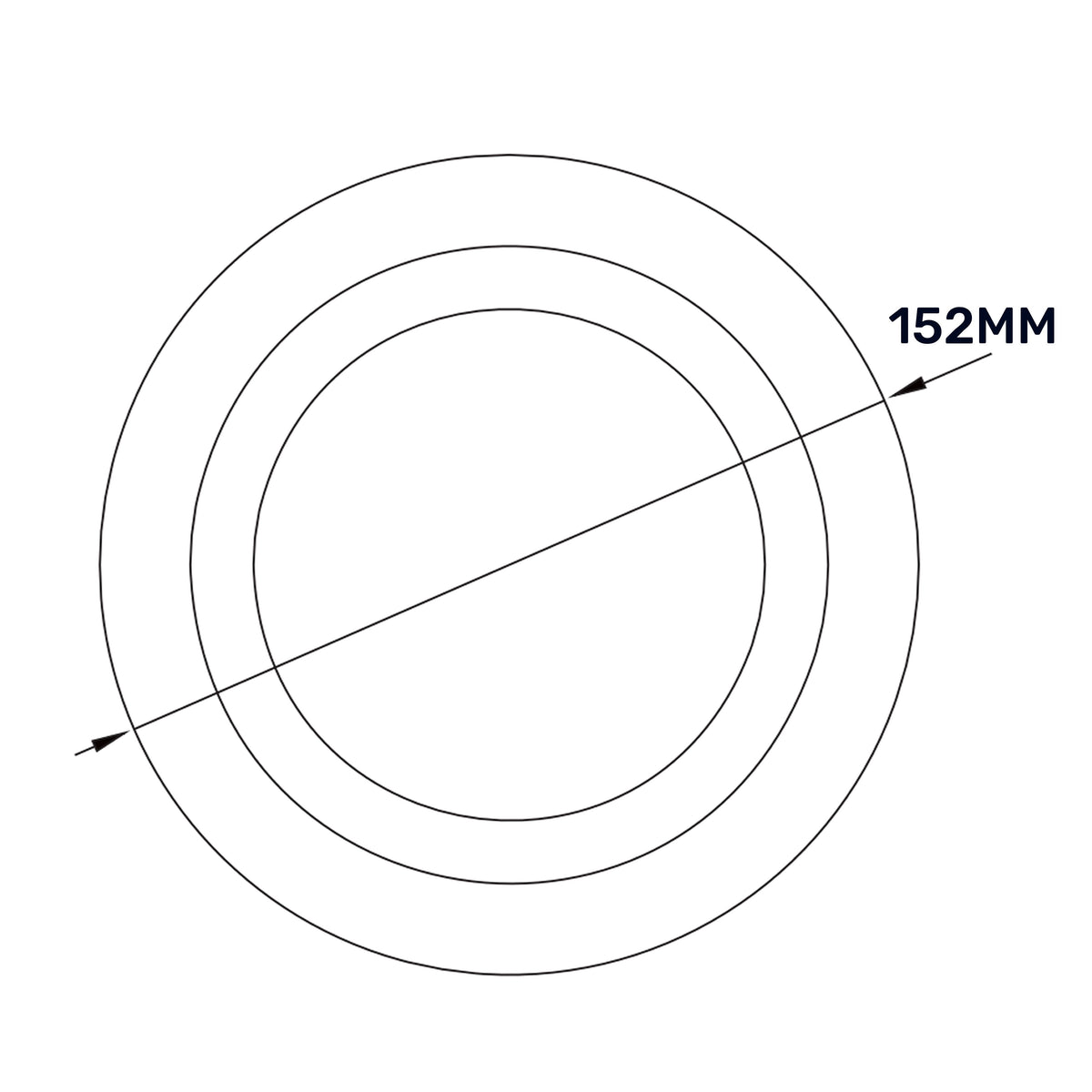 White Anemostat Intake Ceiling Valve, 100mm