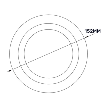 White Anemostat Intake Ceiling Valve, 100mm