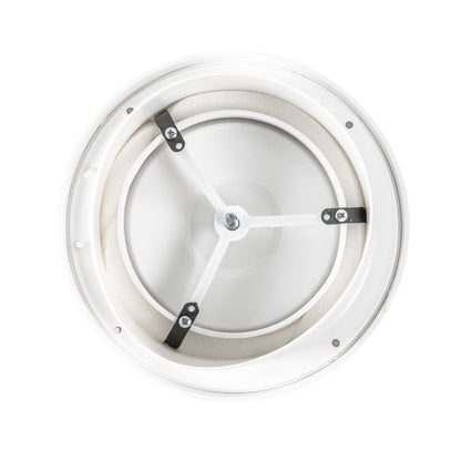 White Anemostat Intake Ceiling Valve, 100mm