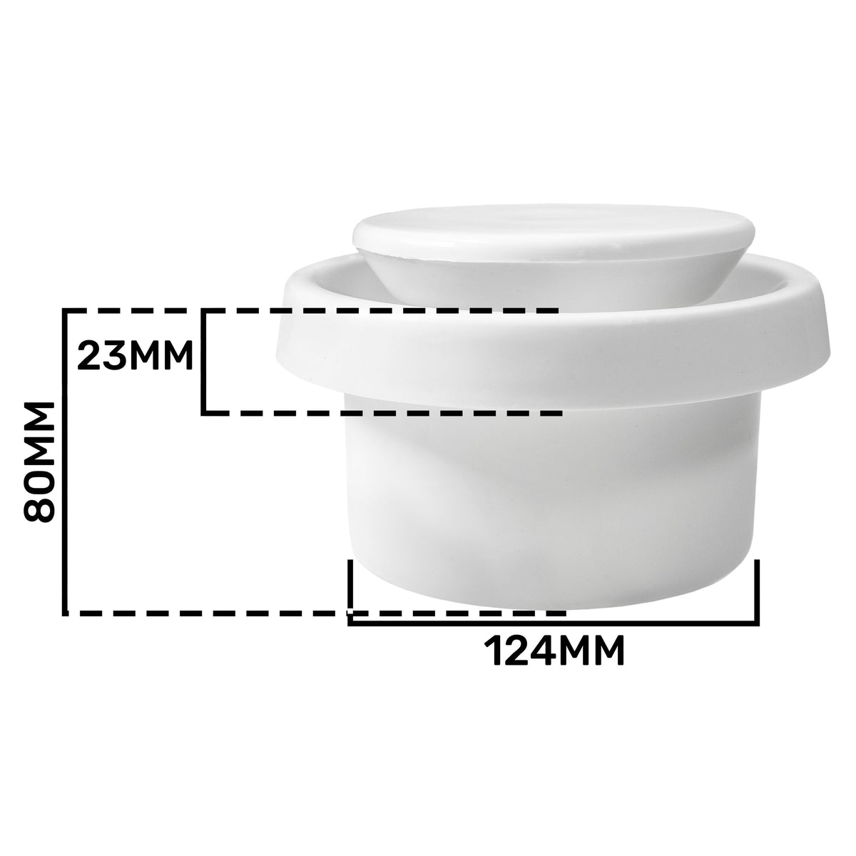 White Anemostat Intake Ceiling Valve, 125mm