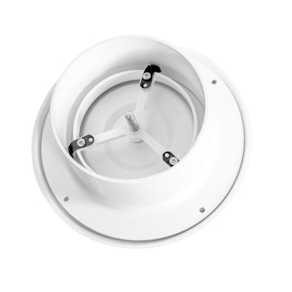 White Anemostat Intake Ceiling Valve, 150mm