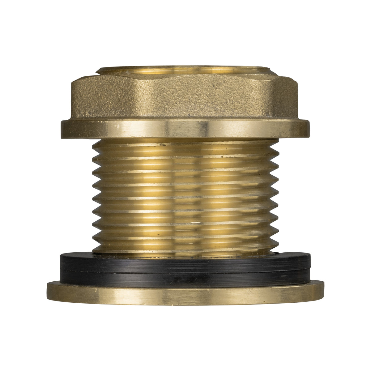 Brass Water Butt Tank Adapter, 3/4" BSPM to 1/2" BSPF