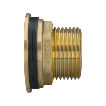Brass Water Butt Tank Adapter, 3/4" BSPM to 1/2" BSPF