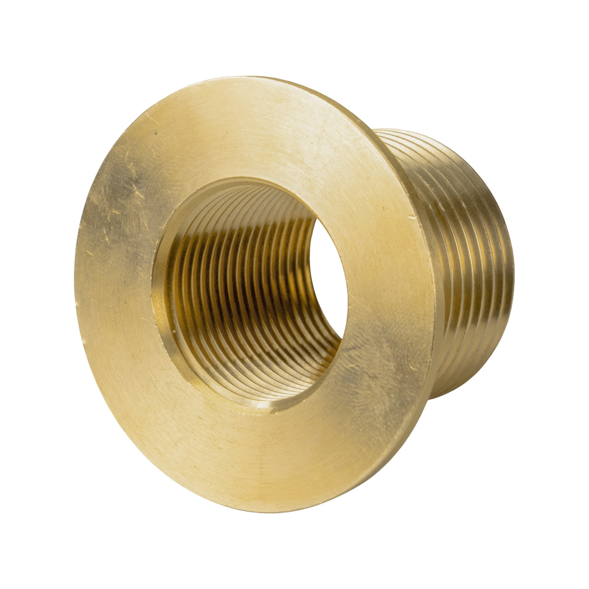 Brass Water Butt Tank Adapter, 1" BSPM to 3/4" BSPF