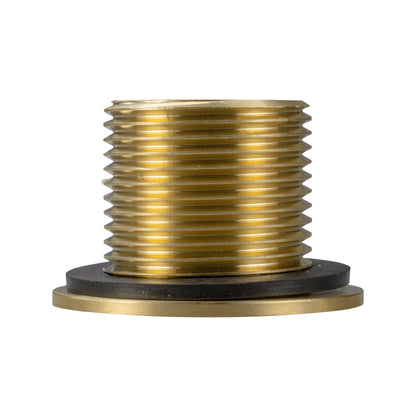 Brass Water Butt Tank Adapter, 1" BSPM to 3/4" BSPF