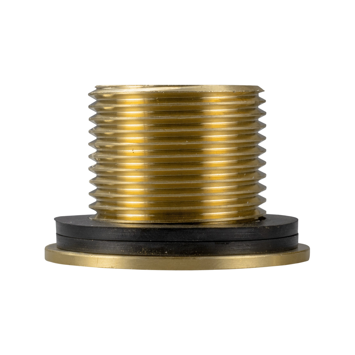 Brass Water Butt Tank Adapter, 1" BSPM to 3/4" BSPF