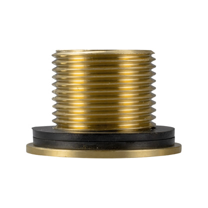Brass Water Butt Tank Adapter, 1" BSPM to 3/4" BSPF