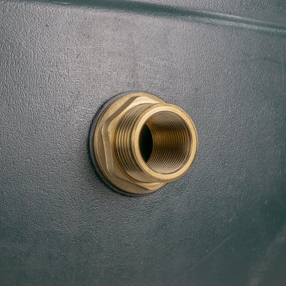 Brass Water Butt Tank Adapter, 1" BSPM to 3/4" BSPF