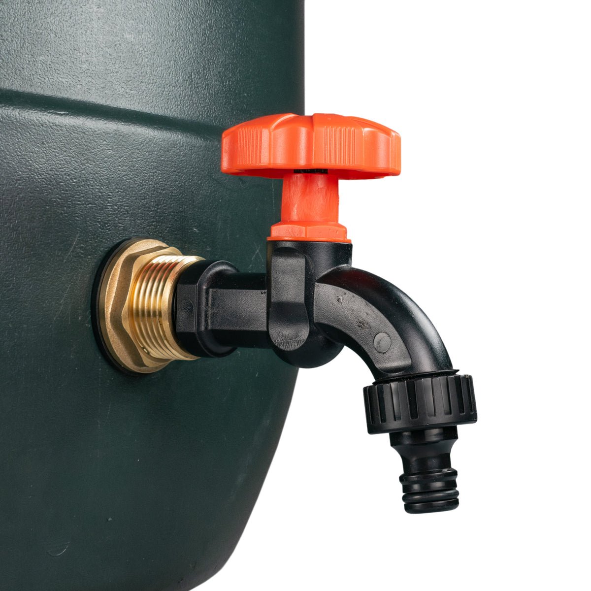 Brass Water Butt Adapter & Plastic Bib Tap