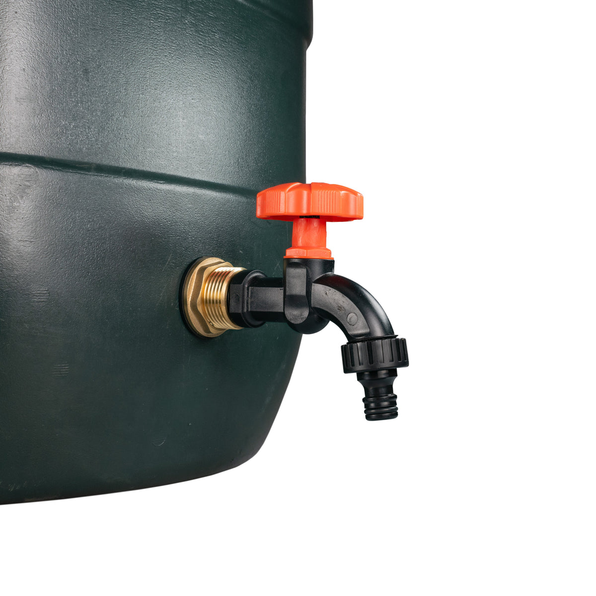 Brass Water Butt Adapter & Plastic Bib Tap