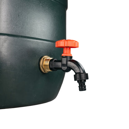 Brass Water Butt Adapter & Plastic Bib Tap