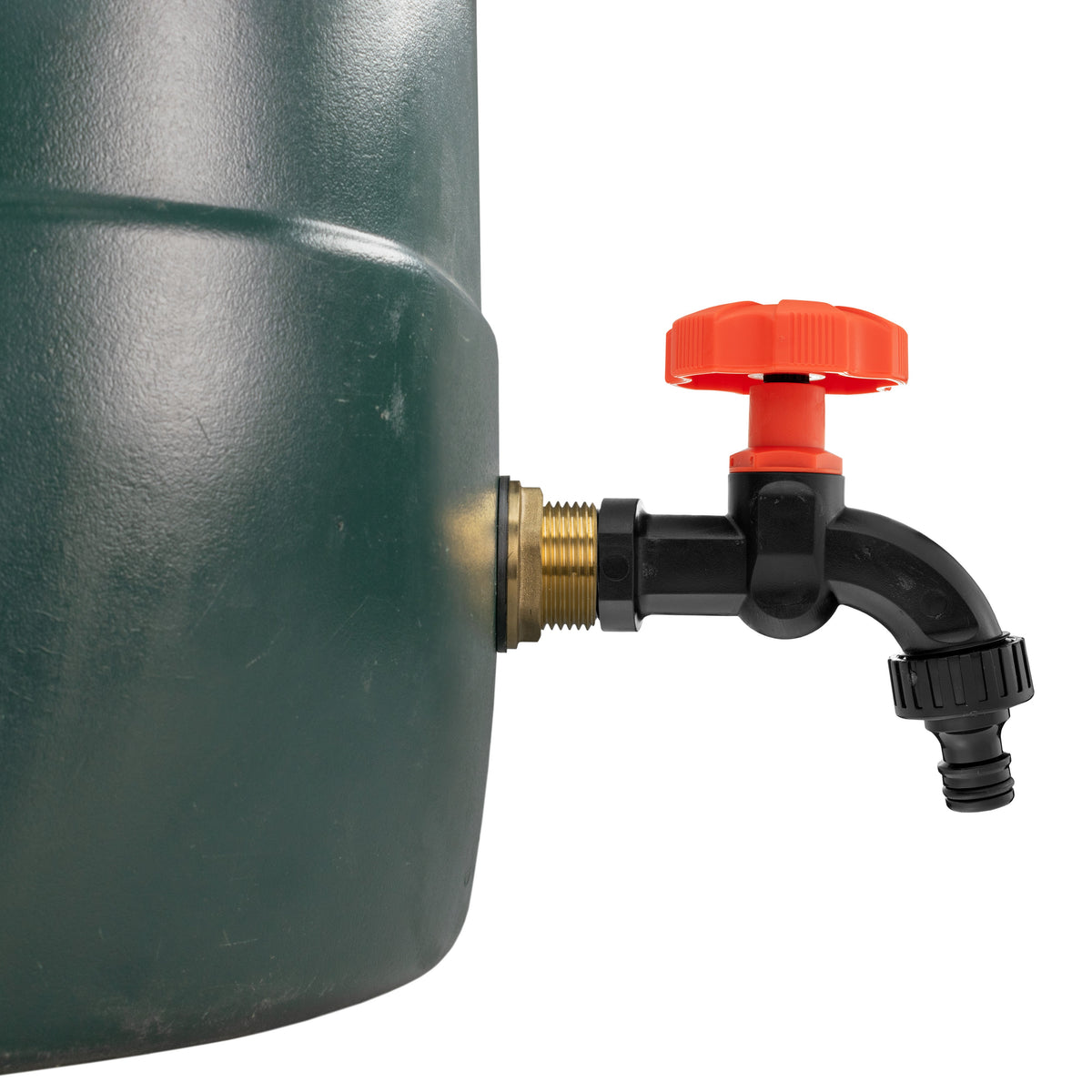 Brass Water Butt Adapter & Plastic Bib Tap