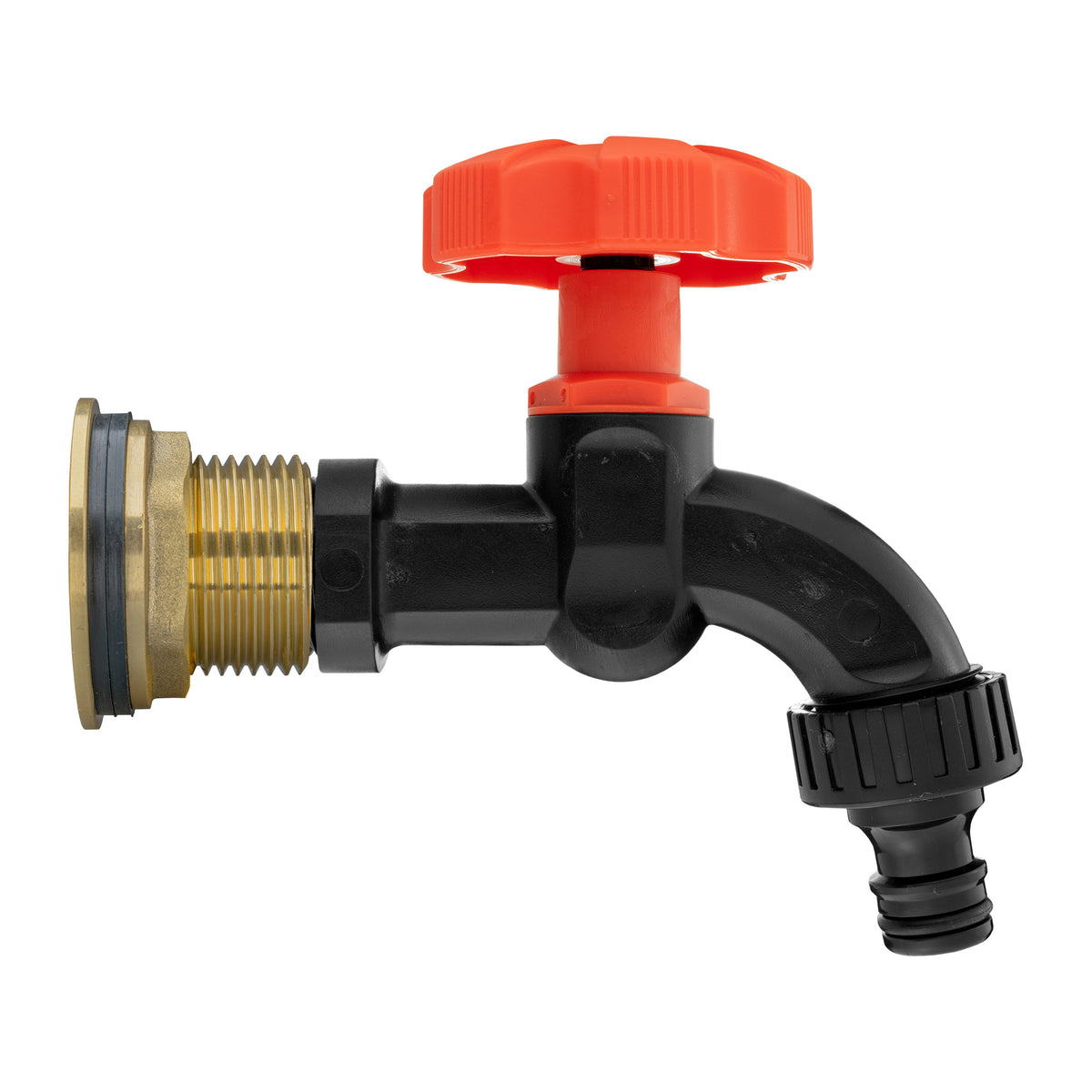 Brass Water Butt Adapter & Plastic Bib Tap