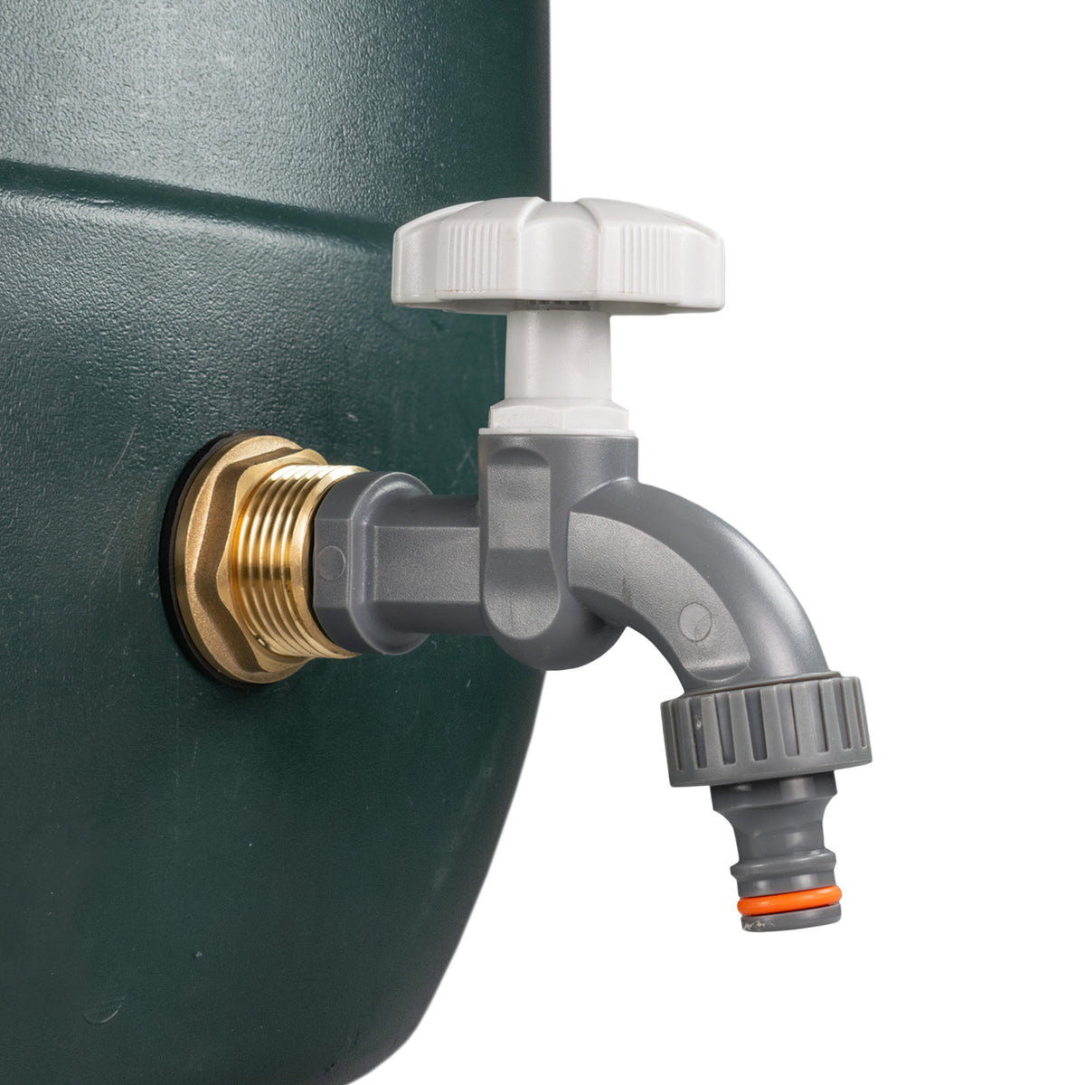 Brass Water Butt Adapter & Plastic Bib Tap