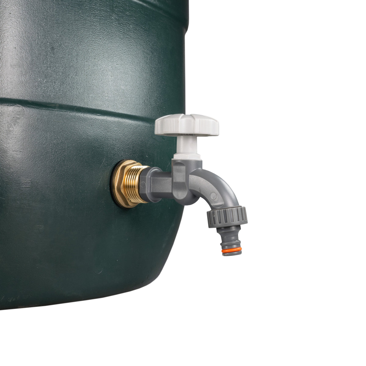 Brass Water Butt Adapter & Plastic Bib Tap