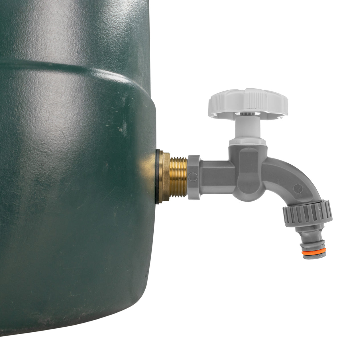 Brass Water Butt Adapter & Plastic Bib Tap