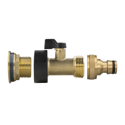 Full Brass Water Butt Adapter & Valve Kits