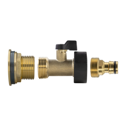 Full Brass Water Butt Adapter & Valve Kits