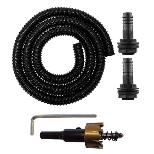 Water Butt Tank Linking Kit with HSS Drill Bit, 3/4"