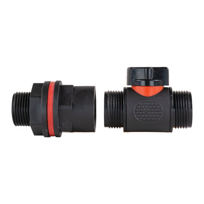 Water Butt Adapter + PVC Valve