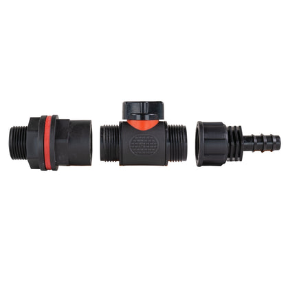 Water Butt Adapter + PVC Valve