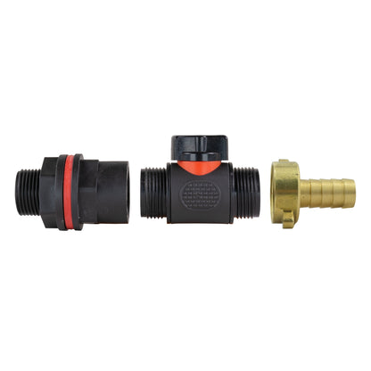 Water Butt Adapter + PVC Valve