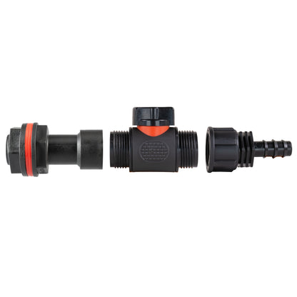 Water Butt Adapter + PVC Valve