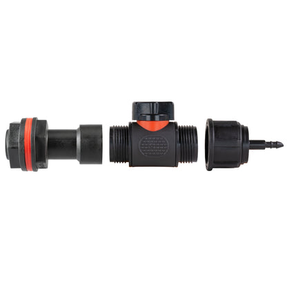 Water Butt Adapter + PVC Valve