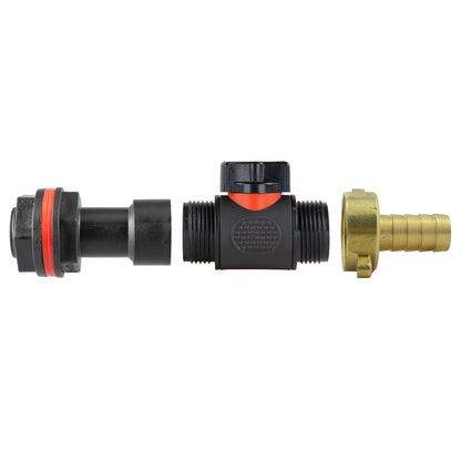 Water Butt Adapter + PVC Valve