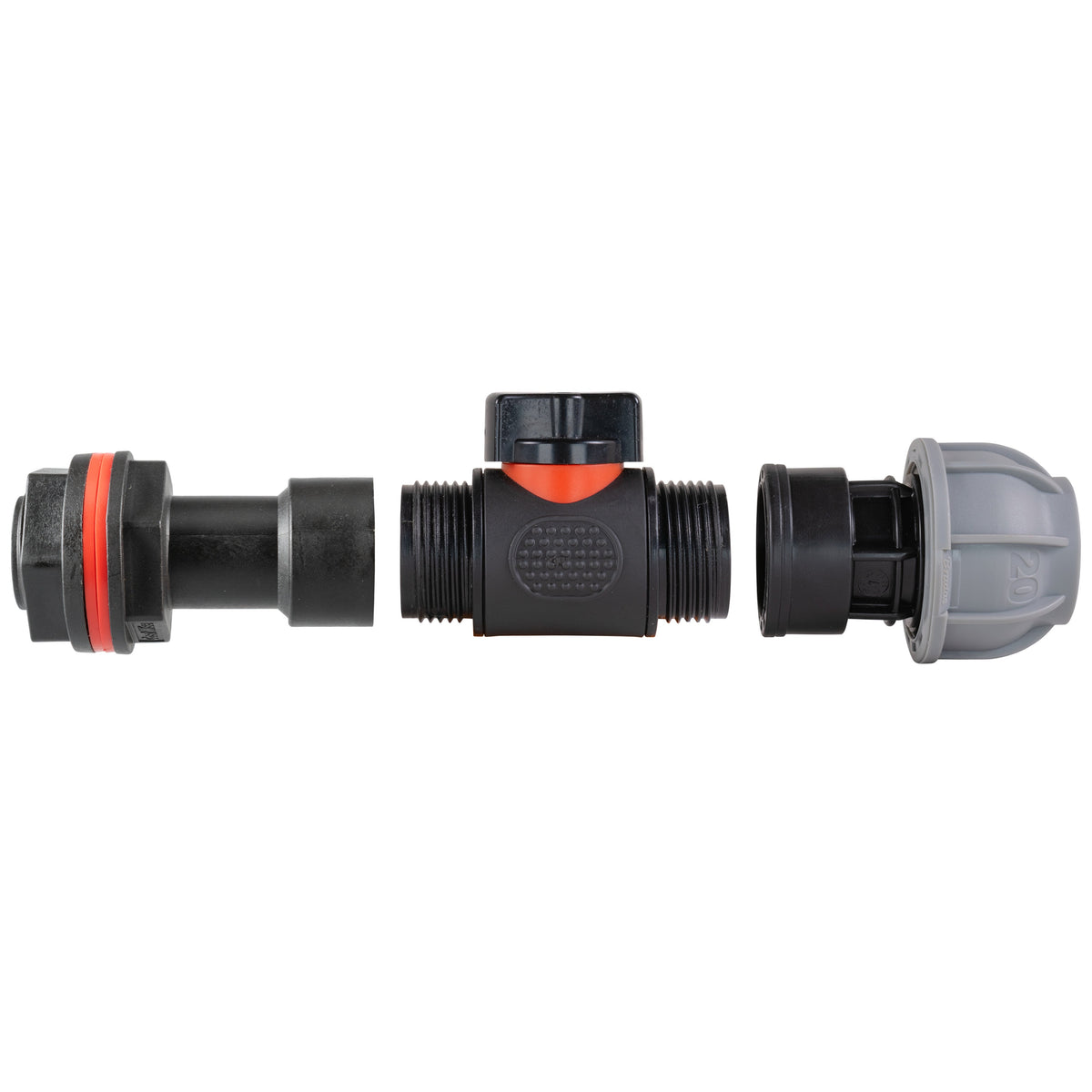 Water Butt Adapter + PVC Valve