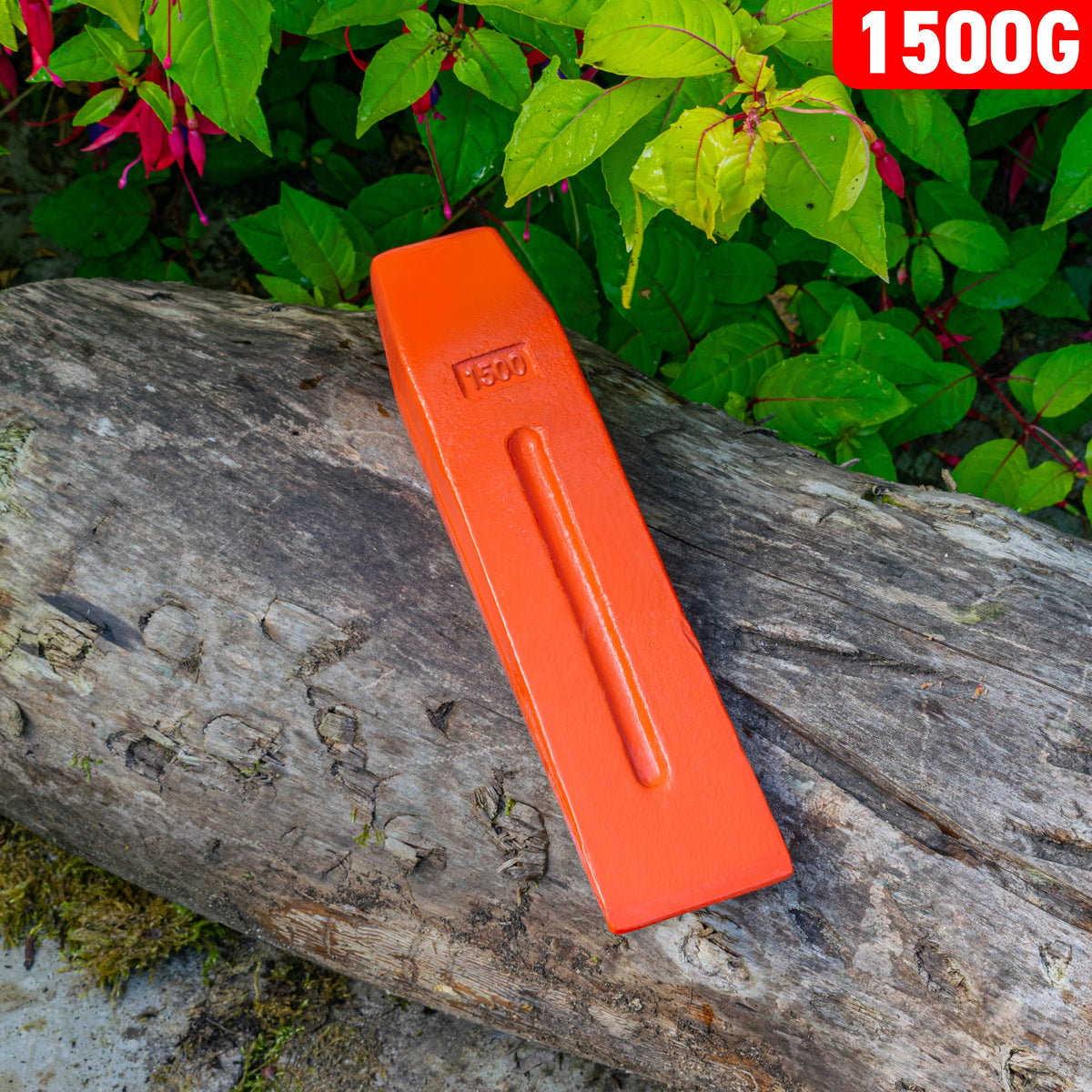 Red 1.5KG Wood Log Splitting Wedge
