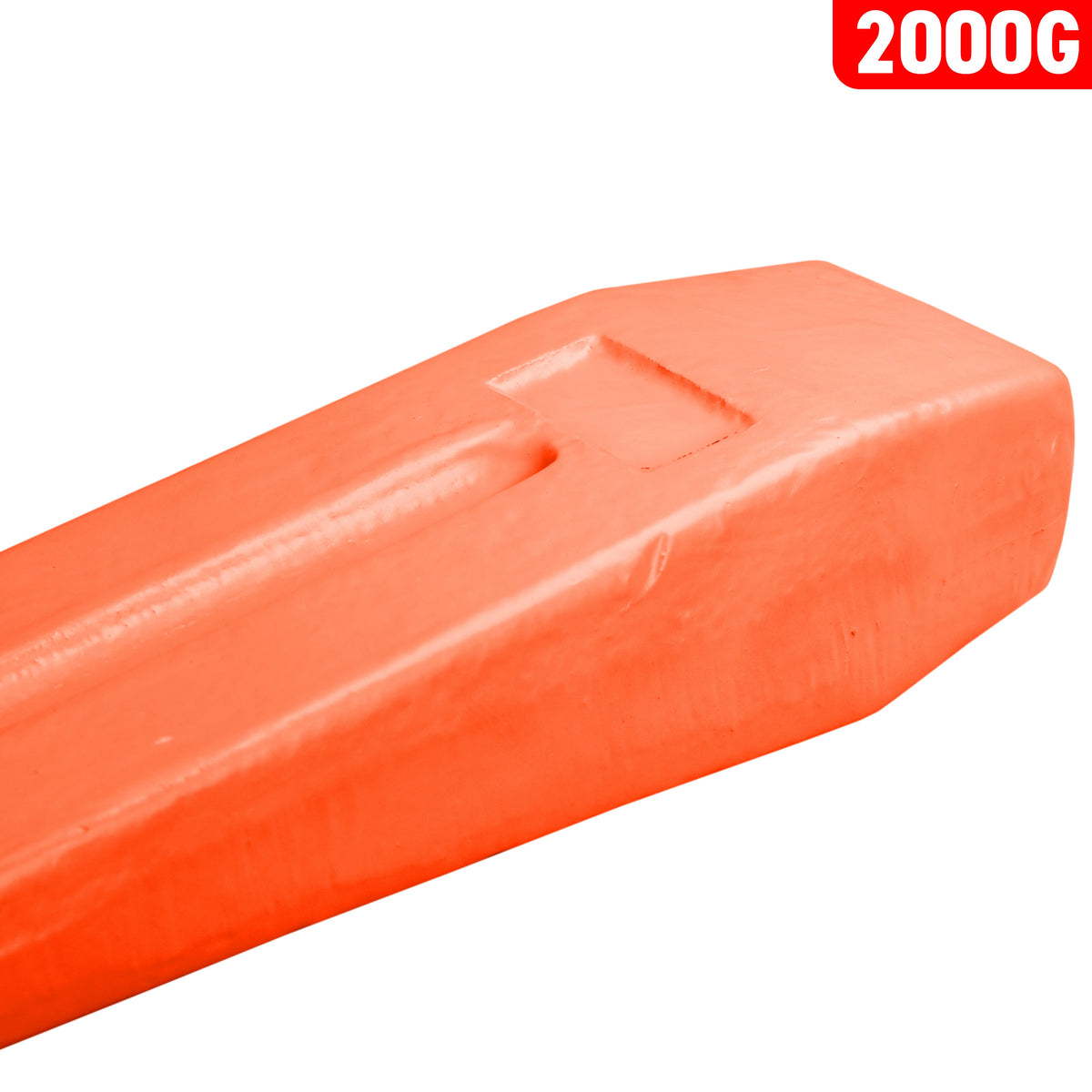 Red 2KG Wood Log Splitting Wedge