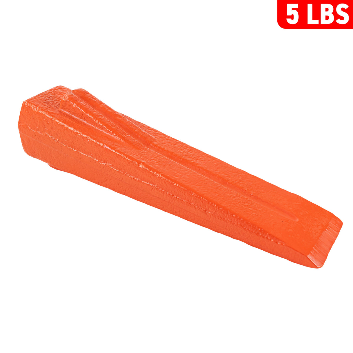 Red 5LBS Wood Log Splitting Spike Wedge