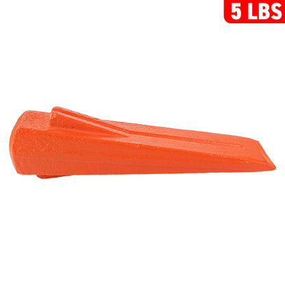 Red 5LBS Wood Log Splitting Spike Wedge