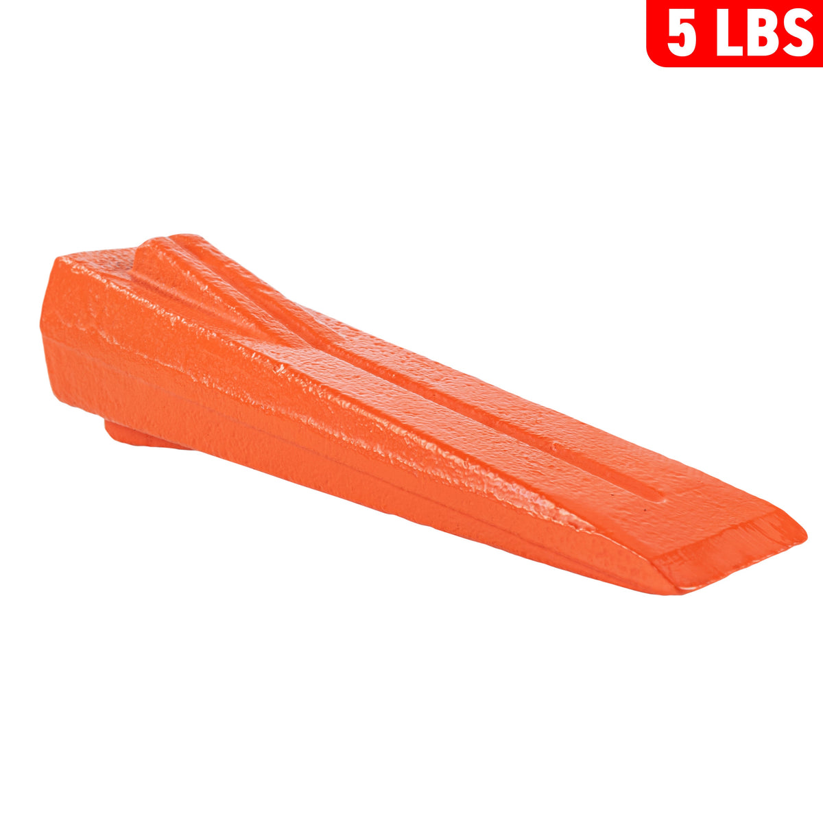 Red 5LBS Wood Log Splitting Spike Wedge