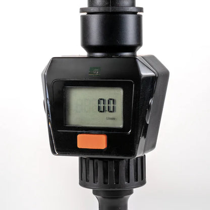 Water Flow Meter, Orange & Black