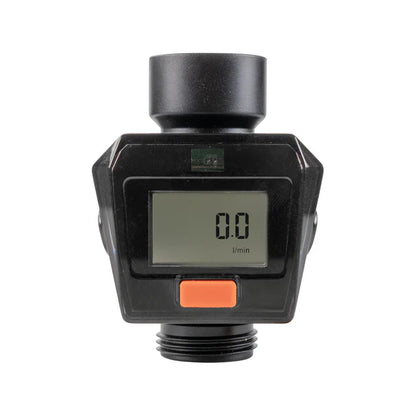 Water Flow Meter, Orange & Black