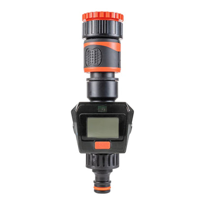 Water Flow Meter, Orange & Black