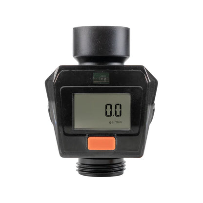 Water Flow Meter, Orange & Black