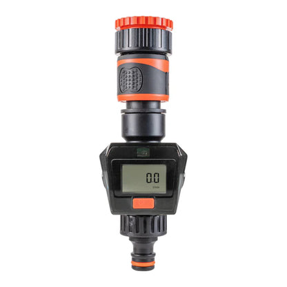 Water Flow Meter, Orange & Black