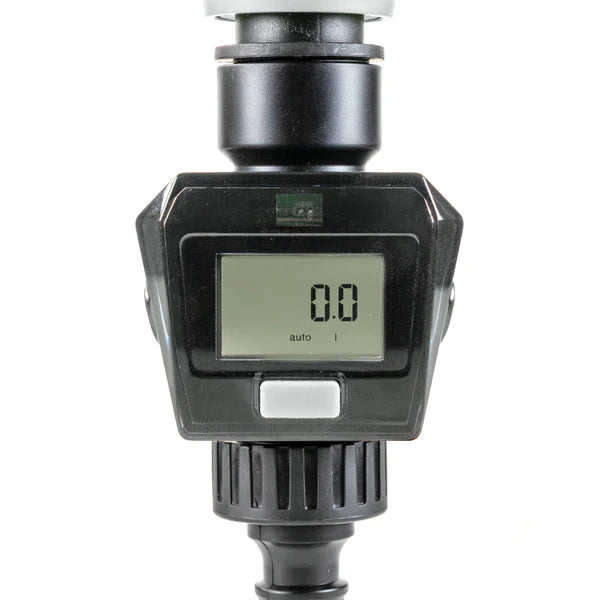 Water Flow Meter, Grey & Black