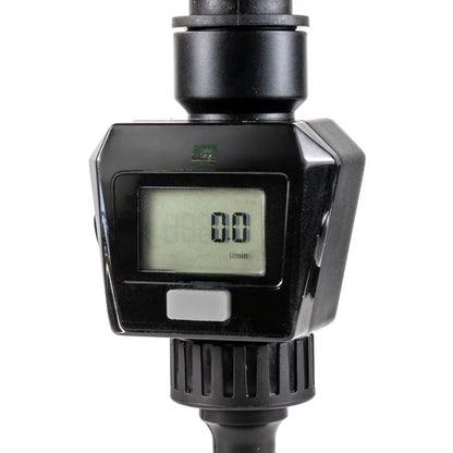 Water Flow Meter, Grey & Black