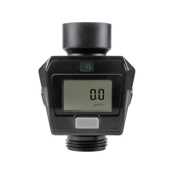 Water Flow Meter, Grey & Black